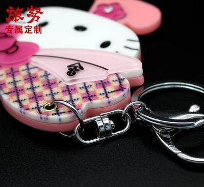 kt貓鏡子便攜化妝鏡折疊實(shí)用創(chuàng)意小禮物10元店貨源廣告小禮品