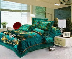 皇家伊儷莎白 綢緞婚慶四件套婚慶床上用品 小禮品